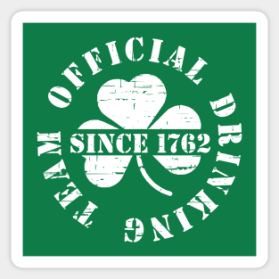 St Patricks Day Official Drinking Team Sticker